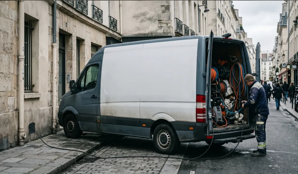 Camion vidange bac à graisse Paris Curage Pro à Paris
